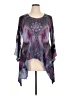 One World Purple 3/4 Sleeve Blouse Size XL - photo 1