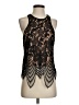 Express 100% Nylon Black Sleeveless Blouse Size S - photo 1