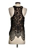 Express 100% Nylon Black Sleeveless Blouse Size S - photo 2