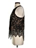 Express 100% Nylon Black Sleeveless Blouse Size S - photo 5