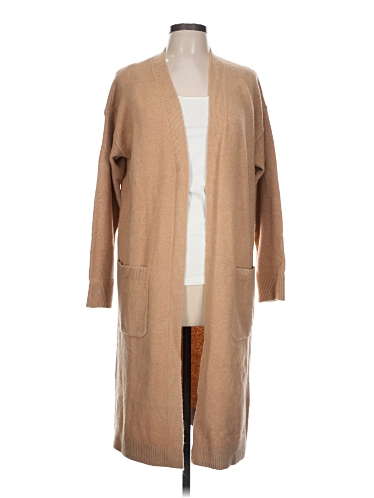 Pre-owned Ann Taylor Loft Cardigan Sweater In Tan
