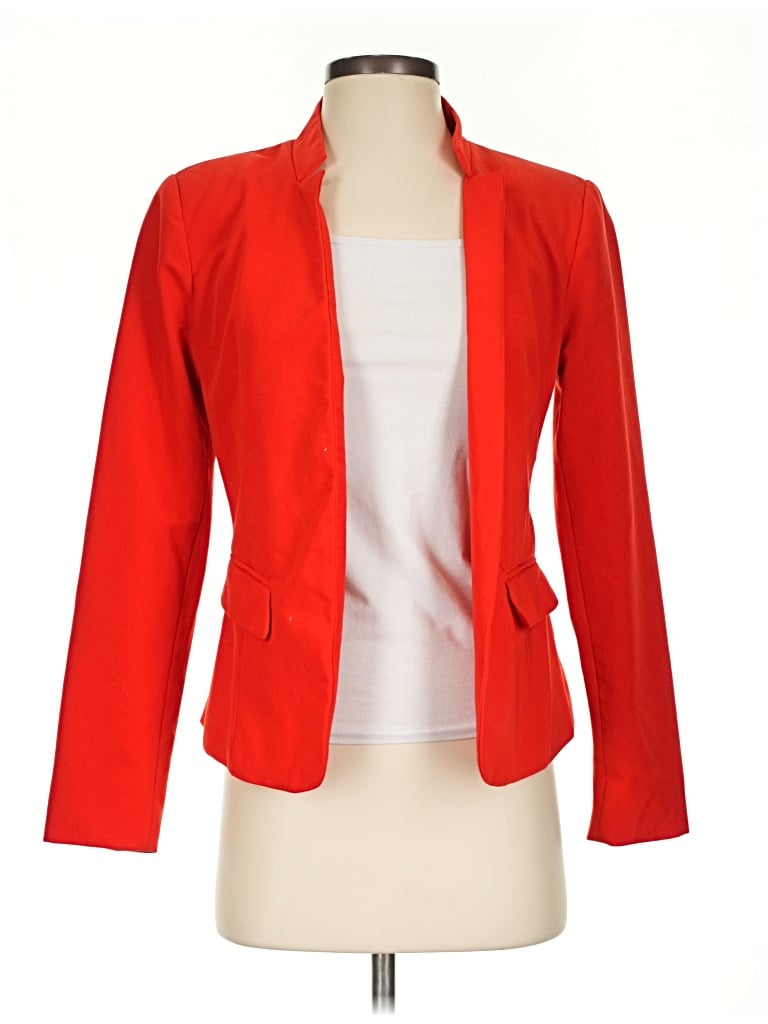 Pre-owned Forever 21 Blazer Jacket In Red