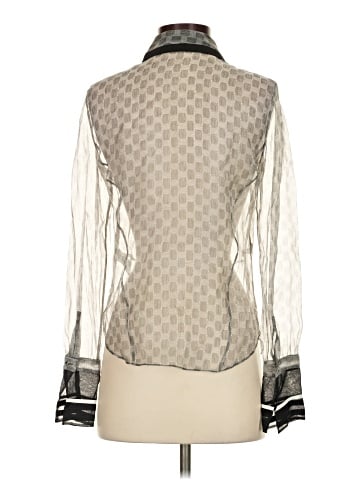 Elizabeth and James Long Sleeve Silk Top (view 2)