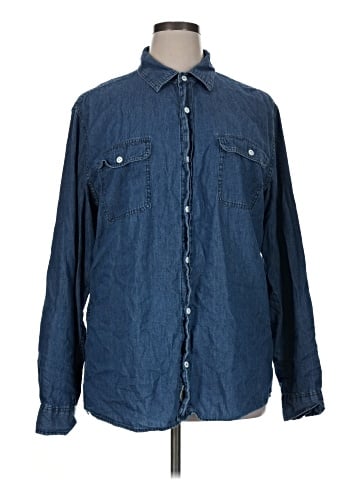 Weatherproof Long Sleeve Button-Down Shirt (view 1)