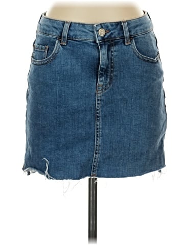Zara Basic Denim Skirt (view 1)