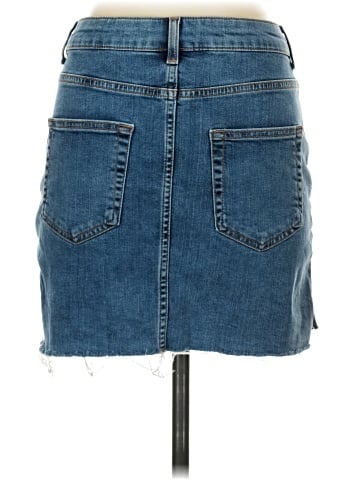 Zara Basic Denim Skirt (view 2)