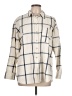 Universal Thread Plaid Ivory 3/4 Sleeve Button-Down Shirt Size L - photo 1
