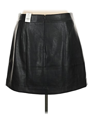 J.Crew Factory Store Faux Leather Skirt (view 2)
