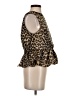 H&M 100% Polyester Brown Sleeveless Blouse Size S - photo 4
