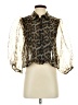 Zara Animal Print Gold 3/4 Sleeve Blouse Size S - photo 1