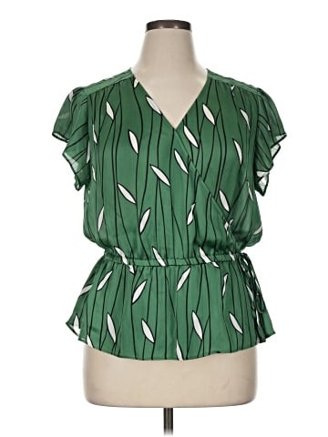 Ann Taylor Factory Short Sleeve Blouse (view 1)
