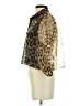 Zara Animal Print Gold 3/4 Sleeve Blouse Size S - photo 5