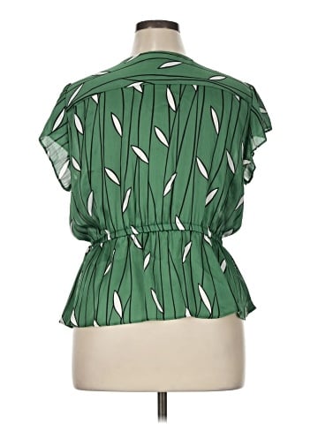 Ann Taylor Factory Short Sleeve Blouse (view 2)