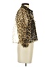 Zara Animal Print Gold 3/4 Sleeve Blouse Size S - photo 4