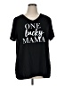 Signature Studio Black Short Sleeve Top Size 1X - photo 1