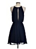 Lush Solid Blue Cocktail Dress Size S - photo 2