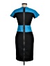 Assorted Brands Color Block Blue Casual Dress Size 6 - photo 2