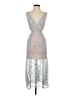 Alice McCall 100% Polyester Metallic Silver Cocktail Dress Size 0 - photo 1