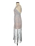 Alice McCall 100% Polyester Metallic Silver Cocktail Dress Size 0 - photo 5