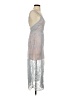 Alice McCall 100% Polyester Metallic Silver Cocktail Dress Size 0 - photo 4