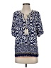 Vivilli Blue 3/4 Sleeve Blouse Size S - photo 1