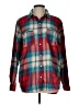 Mossimo Supply Co. Plaid Red Long Sleeve Button-Down Shirt Size L - photo 1