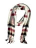 Unbranded Plaid Burgundy Red Scarf One size - photo 1