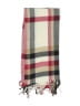Unbranded Plaid Burgundy Red Scarf One size - photo 2