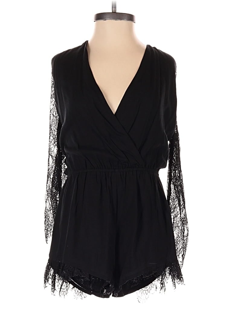 Pre-owned Cotton Candy Romper In Black