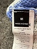 Unbranded 100% Acrylic Stripes Blue Pullover Sweater Size M - photo 8