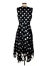 Ann Taylor 100% Polyester Polka Dots Black Cocktail Dress Size 4 - photo 2