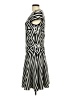 St. John Chevron-herringbone Gray Casual Dress Size 6 - photo 5