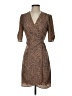 Mod Ref 100% Polyester Animal Print Brown Cocktail Dress Size S - photo 1