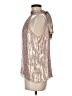 Ramy Brook Metallic Silver Sleeveless Silk Top Size M - photo 5