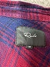 Rails 100% Rayon Plaid Burgundy Long Sleeve Button-Down Shirt Size M - photo 7