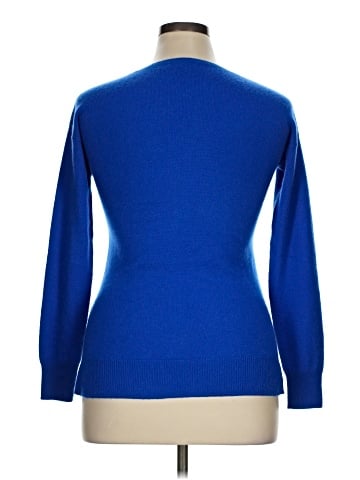 Aqua Cashmere Pullover Sweater (view 2)