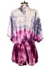 Beulah Style 100% Viscose Tie-dye Purple Romper Size S - photo 2