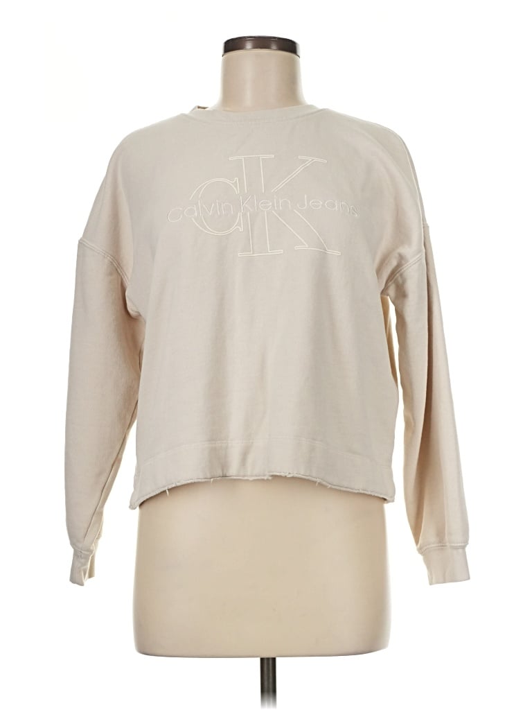 Pre-owned Calvin Klein Jeans Est.1978 Calvin Klein Jeans Sweatshirt In Tan