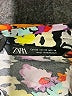 Zara Floral Orange Short Sleeve Blouse Size XS - photo 7