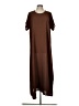 Unbranded Solid Brown Casual Dress Size L (estimated) - photo 1