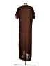 Unbranded Solid Brown Casual Dress Size L (estimated) - photo 2