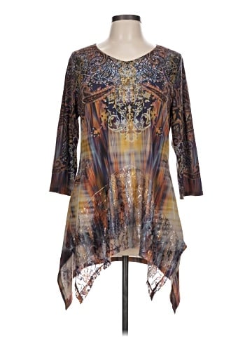 One World 3/4 Sleeve Top (view 1)