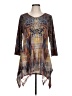 One World Brown 3/4 Sleeve Top Size L - photo 1