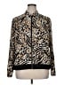 Zenergy by Chico's Animal Print Gold Jacket Size XL (3) - photo 1