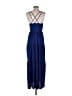 Ann Taylor LOFT 100% Polyester Blue Casual Dress Size 2 - photo 2