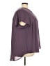 Torrid 100% Polyester Solid Purple Short Sleeve Blouse Size 3X Plus (3) - photo 4