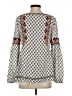 Sundance 100% Modal Gray Long Sleeve Blouse Size XS - photo 2