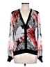 Roberto Cavalli Print Multi Color Black Cardigan Size EU (IT) 42 / US 6 - photo 1
