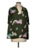 Ann Taylor 100% Polyester Floral Green 3/4 Sleeve Blouse Size S - photo 1