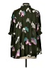 Ann Taylor 100% Polyester Floral Green 3/4 Sleeve Blouse Size S - photo 2